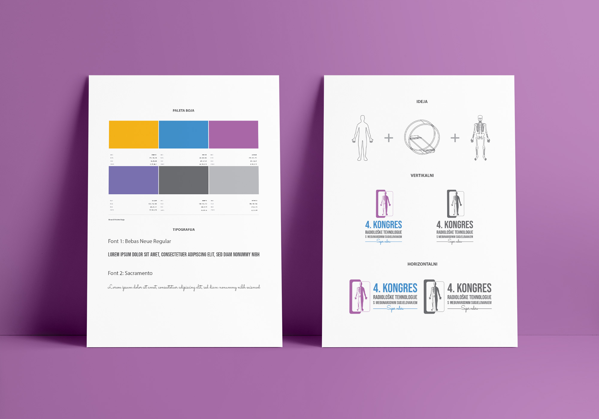 tipografija baleta boja brendiranje branding radiološki kongres