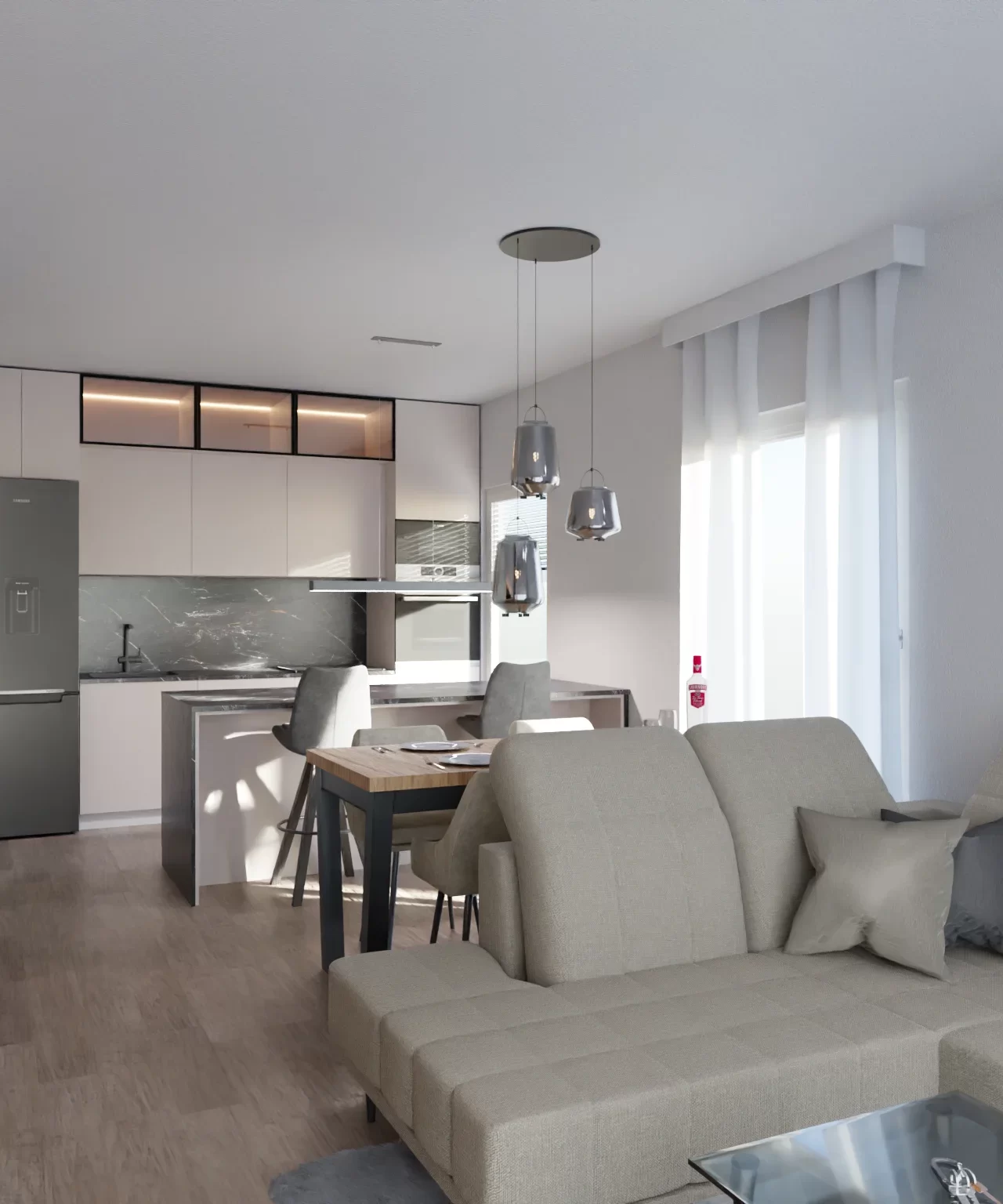 3d vizualizacija interijera. Vizualizacija stana