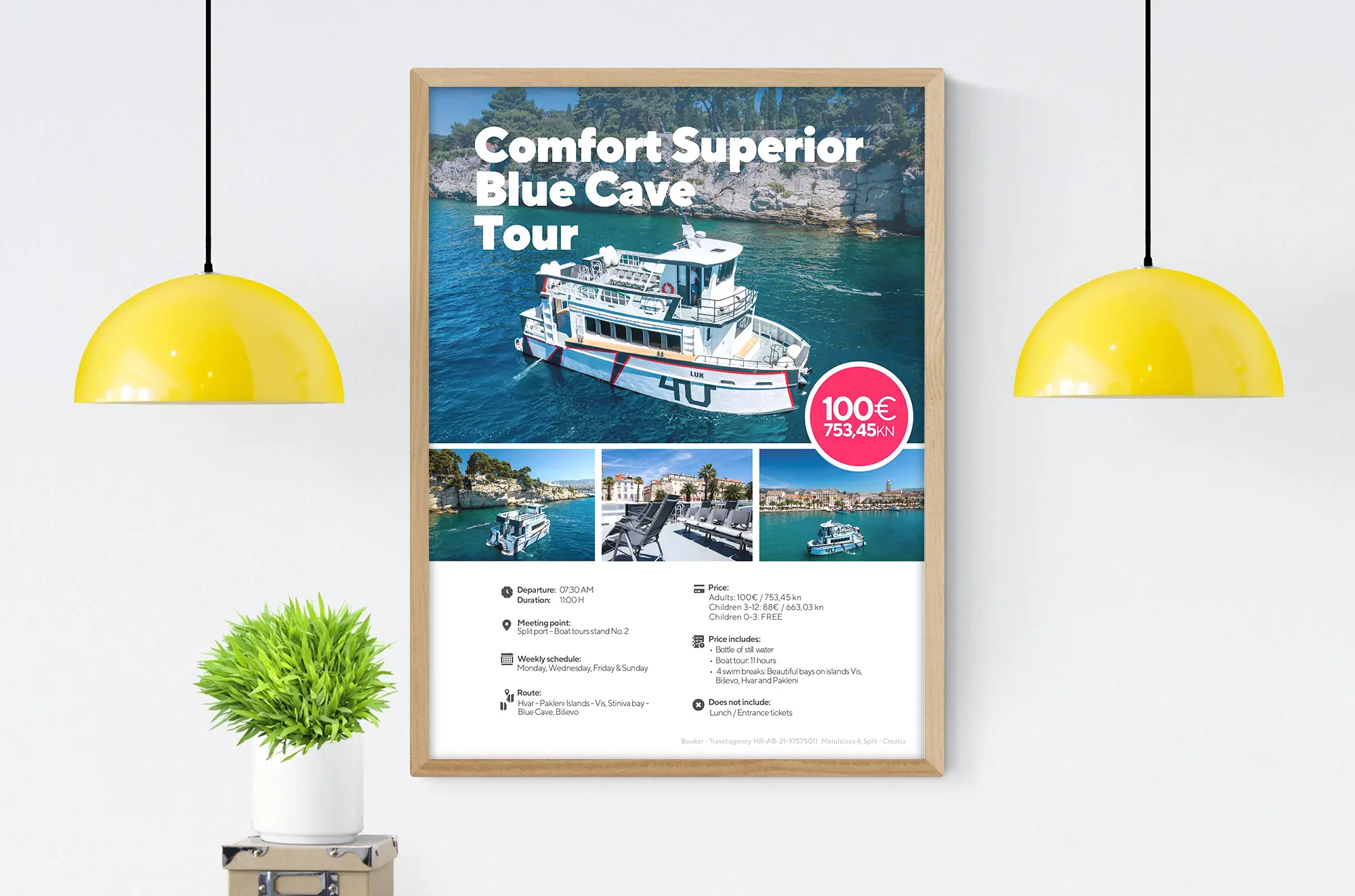 Dizajn postera za turističku agenciju booker